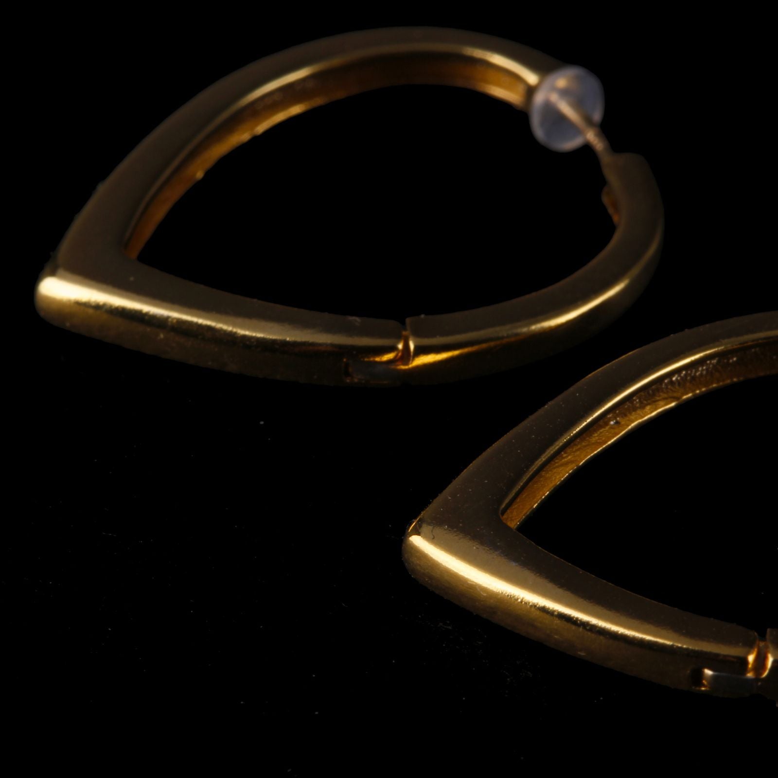 K18post  シールドフープピアス