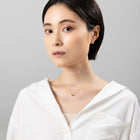 K18post クラフトハーフラウンドピアス