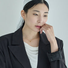 K18post シンプルプレーンフープピアス