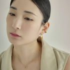 K18post   シェイプフープピアス