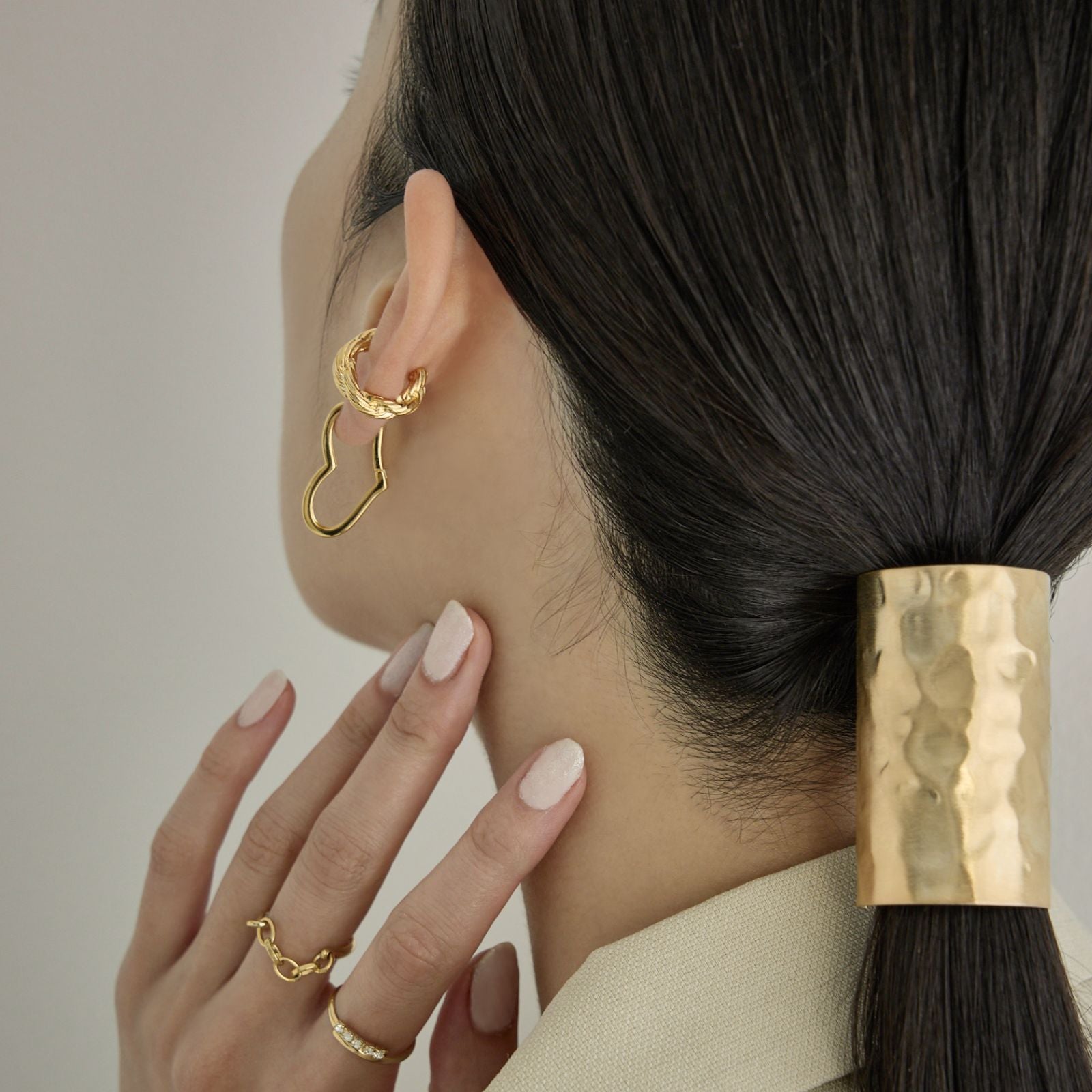 K18ハートゴールドフープピアス 314K2507 楽天市場】18金 K18 ピアス