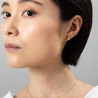 K18post クラフトトラぺゾイドピアス