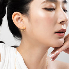 K18post アシンメトリードロップピアス