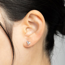 Pt900post パール＆ビジューピアス