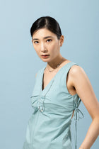 Silver925 クリスタルフープピアス