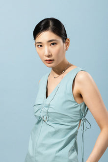 Silver925 クリスタルフープピアス