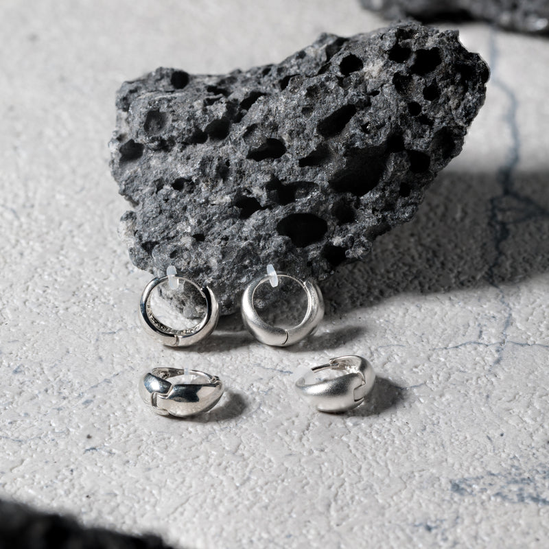 Pt900post ドロップフープピアス スモール