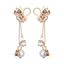 Preciosa Crystal フルールノットビジューピアス