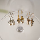 パール＆ビジューフックピアス