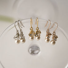 パール＆ビジューフックピアス