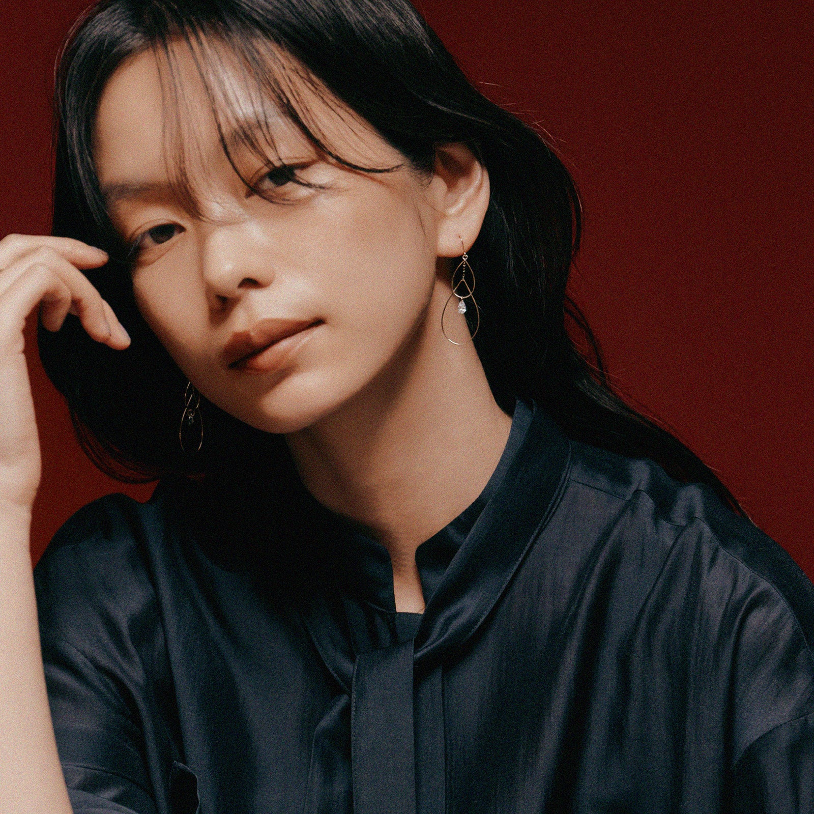 ドロップ＆キュービックピアス