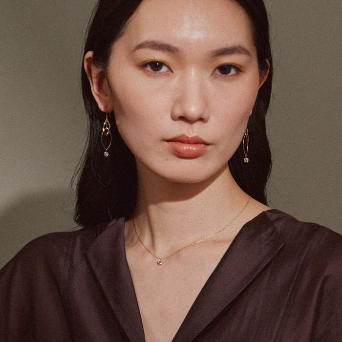 リーフ＆ロンデルボールピアス