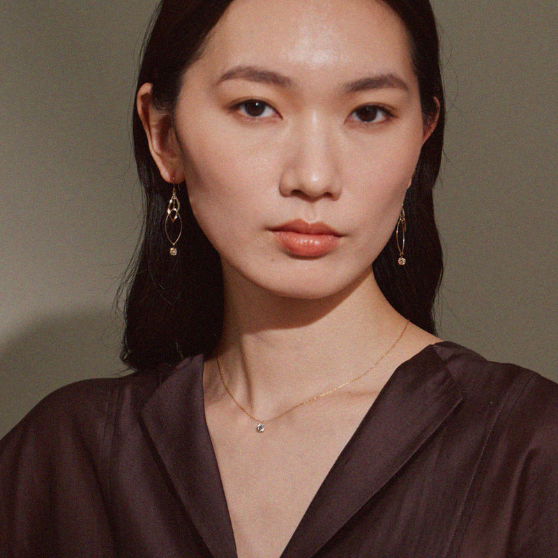 リーフ＆ロンデルボールピアス