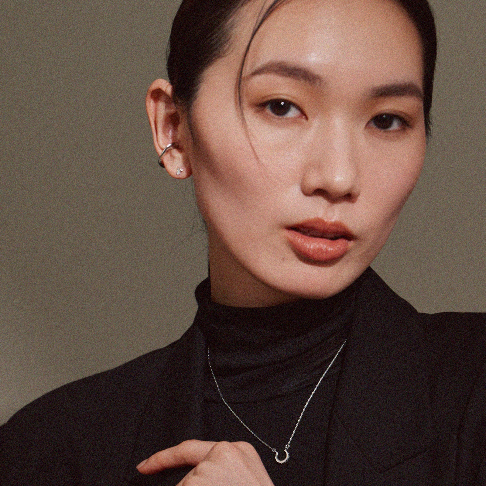 キュービック＆クリスタルピアス