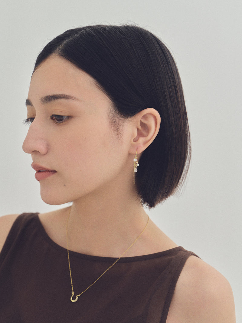 キュービックチェーンピアス