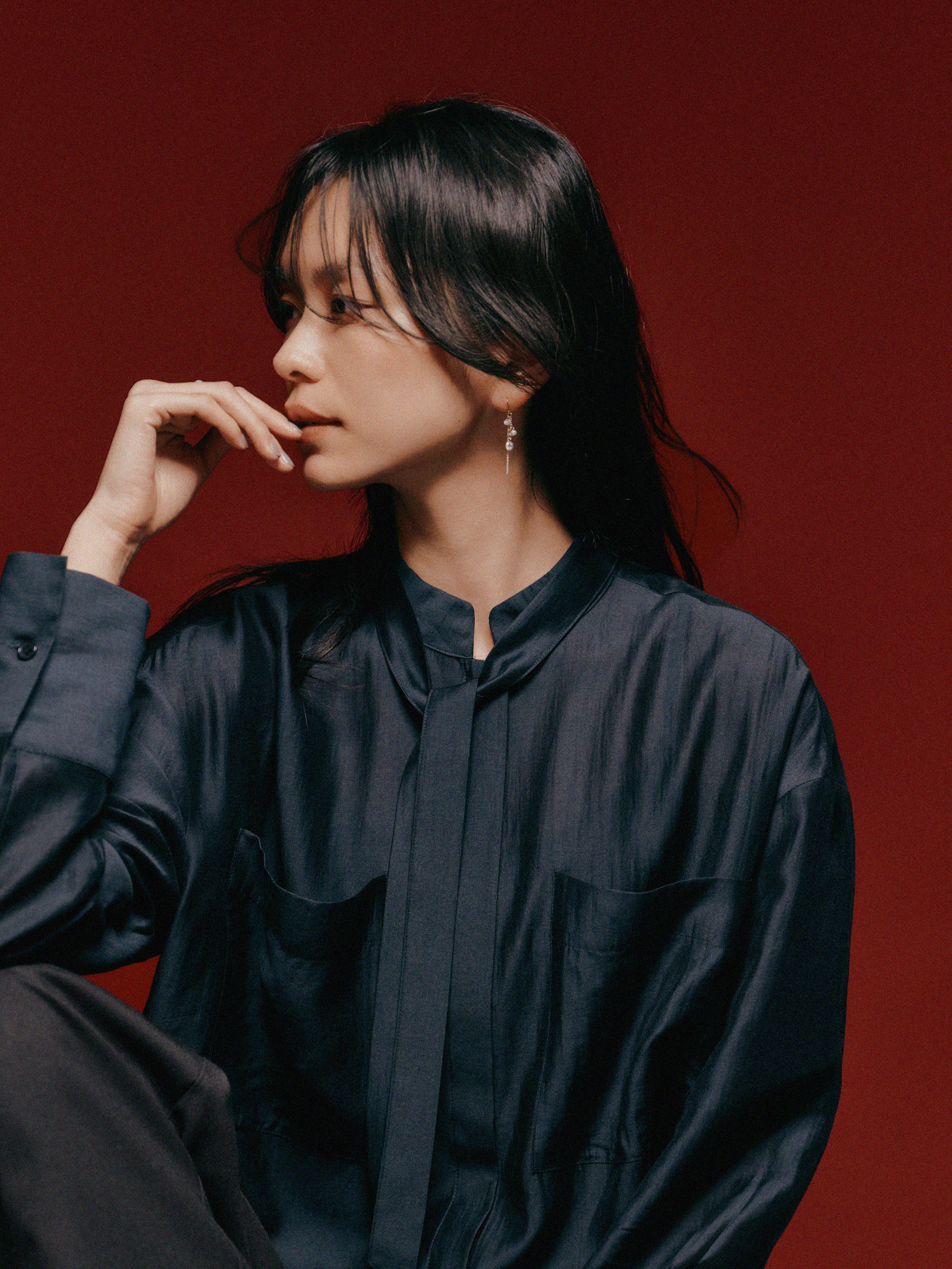 キュービックチェーンピアス