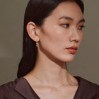 クリスタルフックピアス