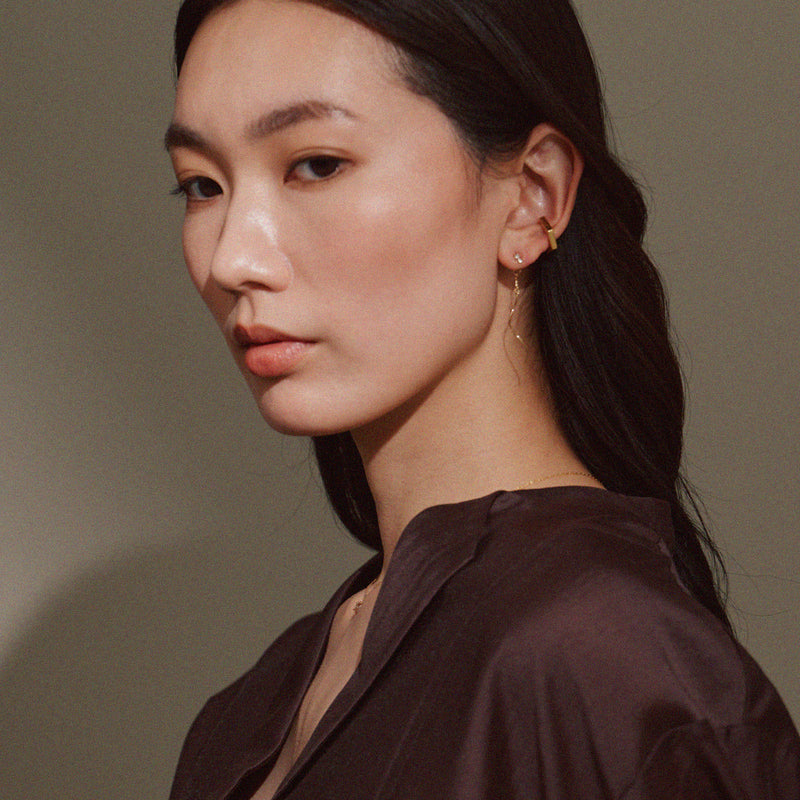 ウェイビーバックキャッチピアス