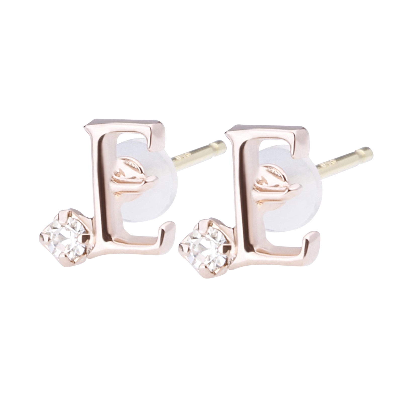 K18post イニシャルピアス