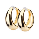 K18post ドロップフープピアス ラージ