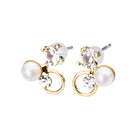 Pt900post パール＆ビジューピアス