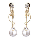 セミサークルパールイヤリング