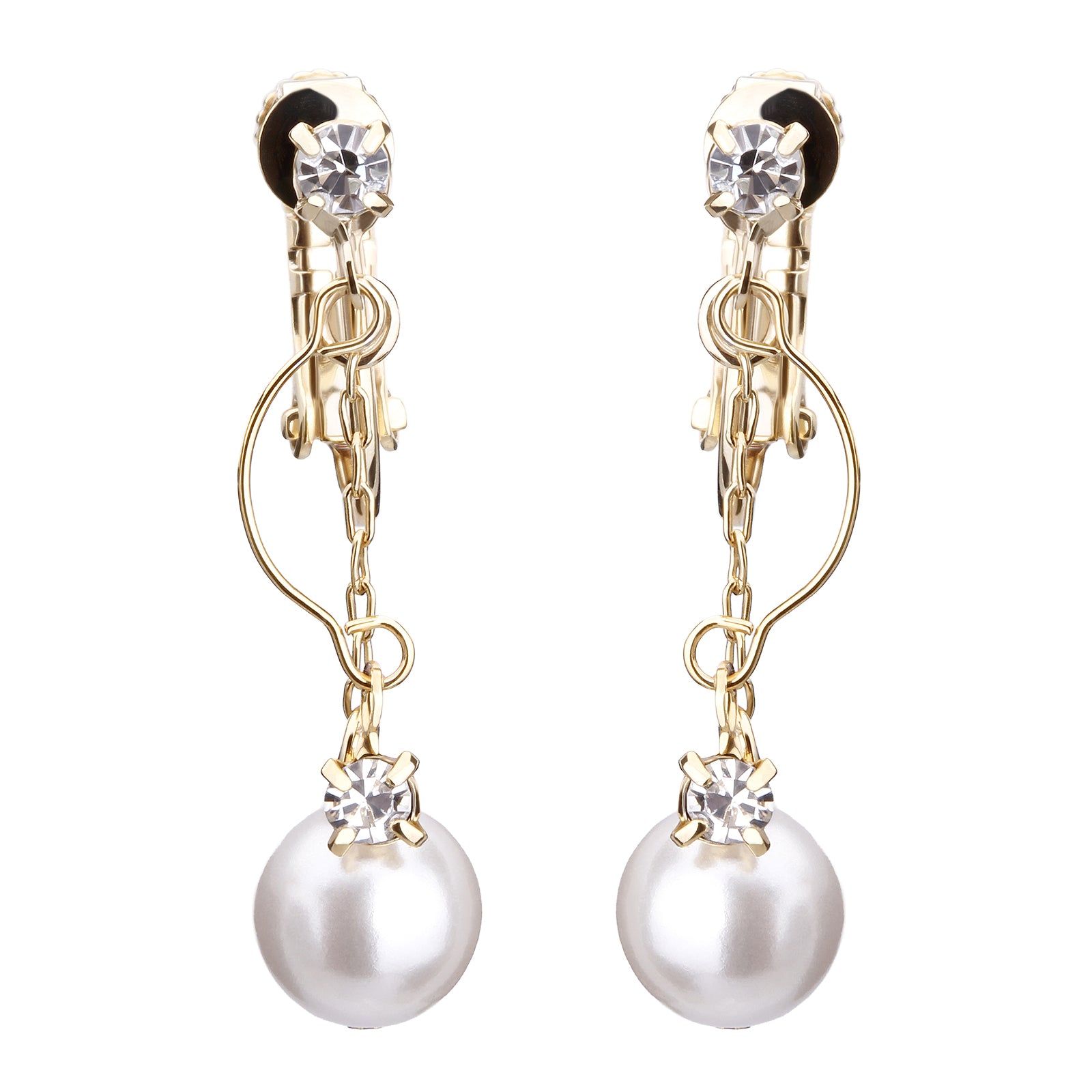 セミサークルパールイヤリング