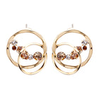 Preciosa Crystal ダブルサークルピアス