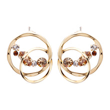 Preciosa Crystal ダブルサークルピアス