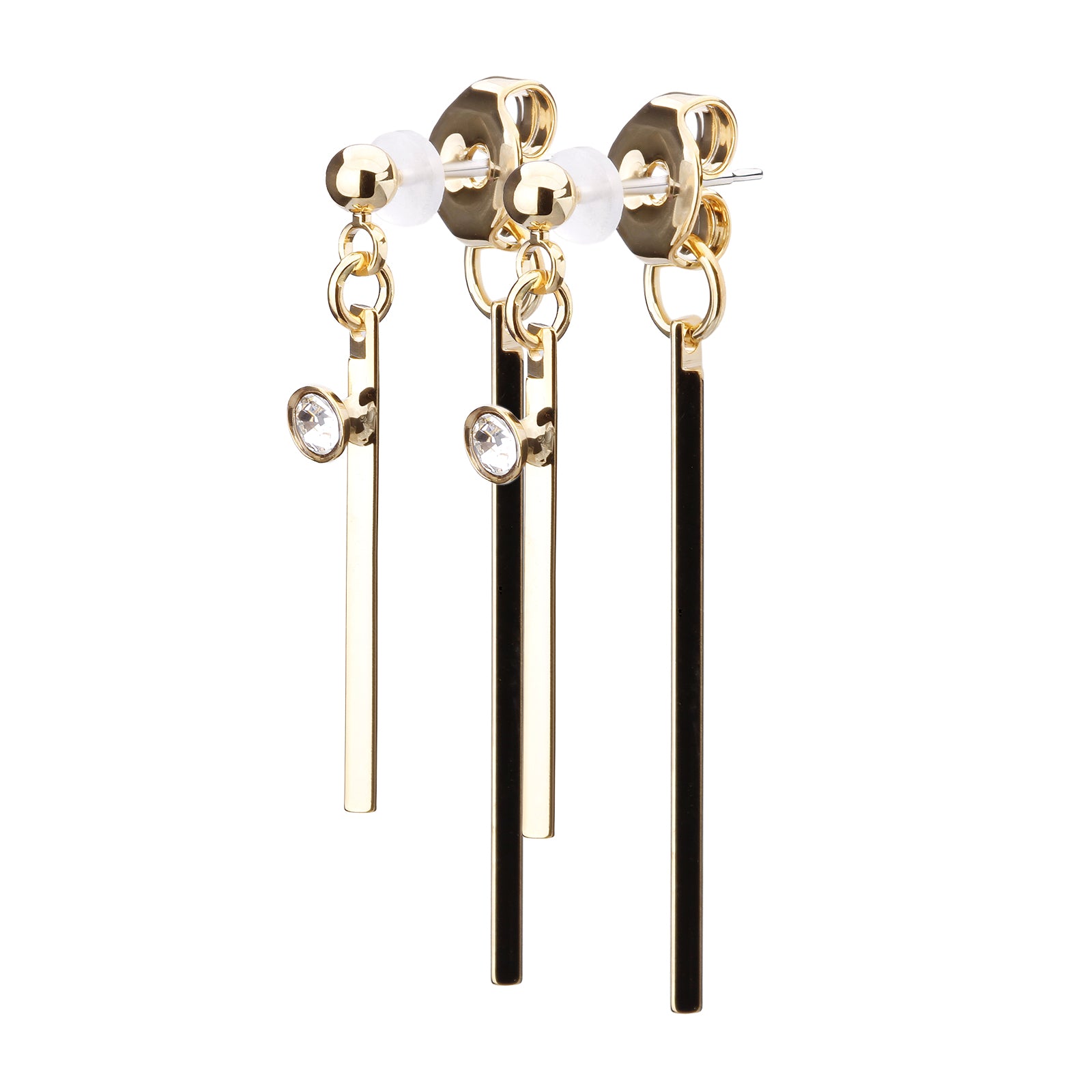 Pt900post スティックバックキャッチピアス