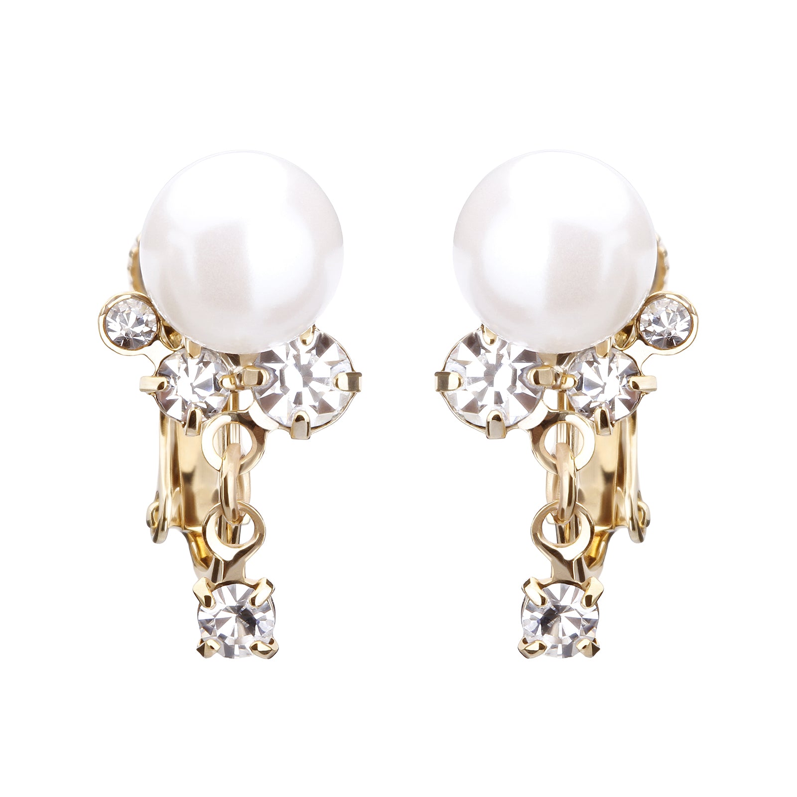 シェルパールビジューイヤリング