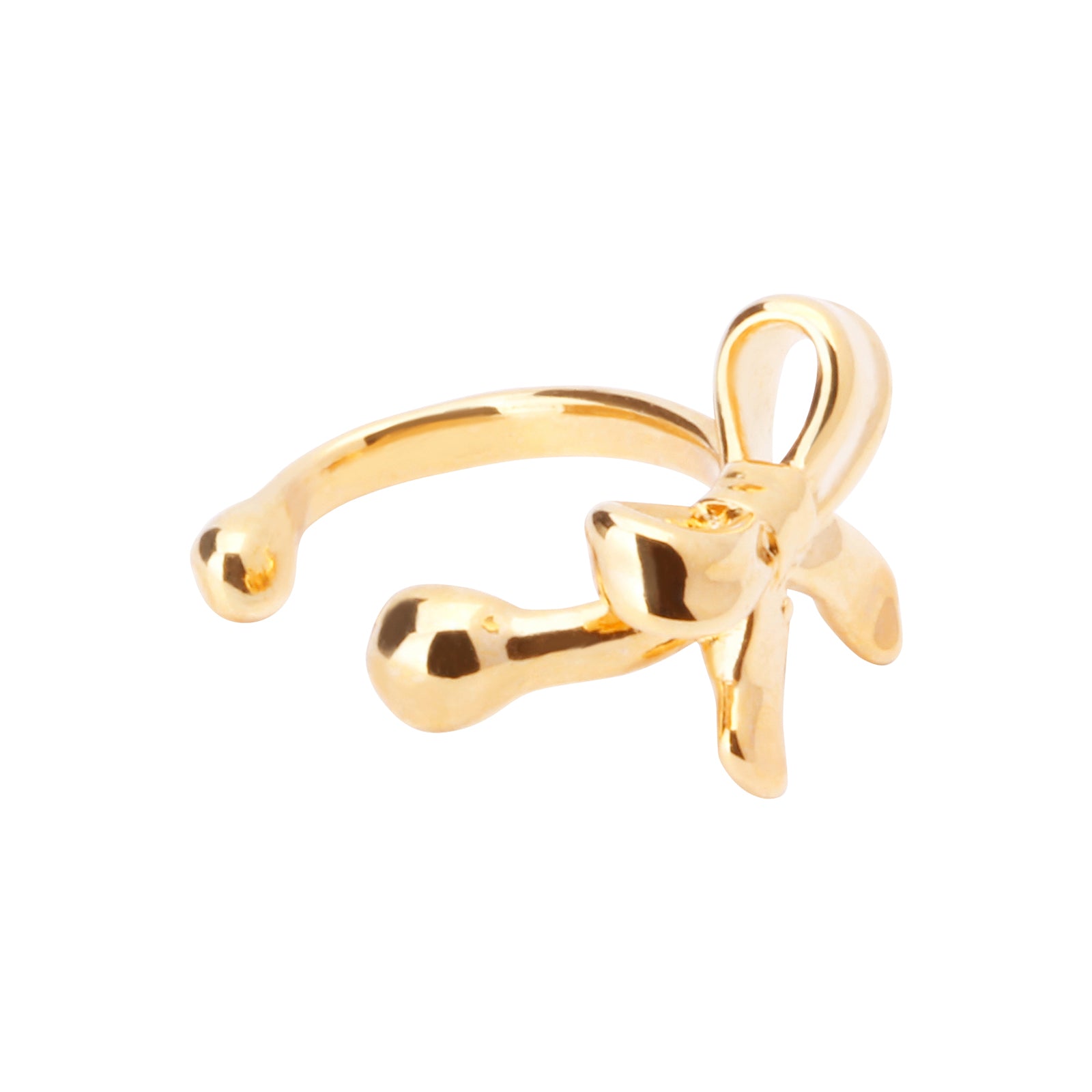 メタルリボン イヤーカフ