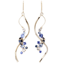 Preciosa Crystals アシンメトリーフックピアス