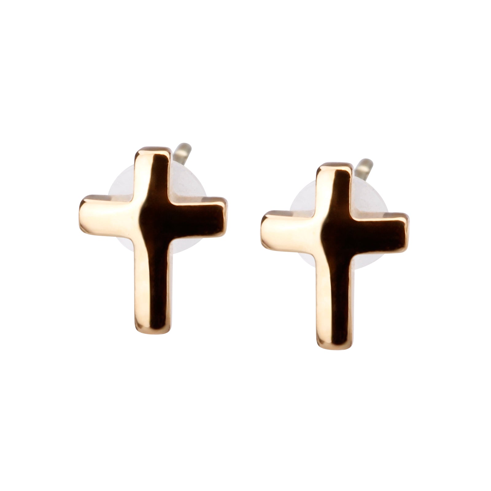 K18post クラフトクロスピアス