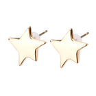 K18post クラフトスターピアス