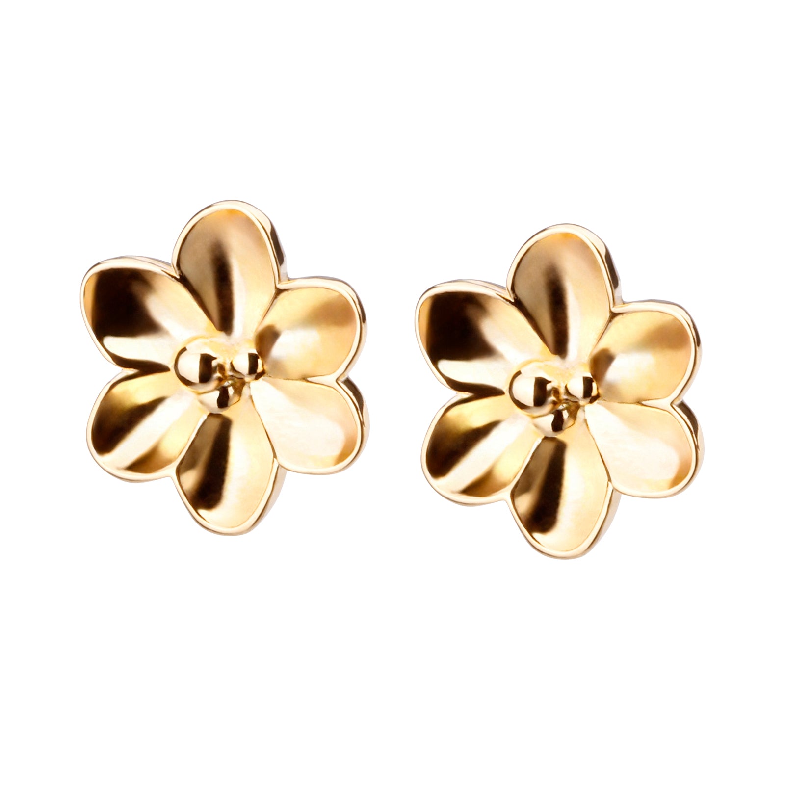 K18post クラフトフラワーピアス