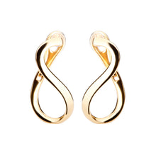 K18post ツイステッドフープピアス