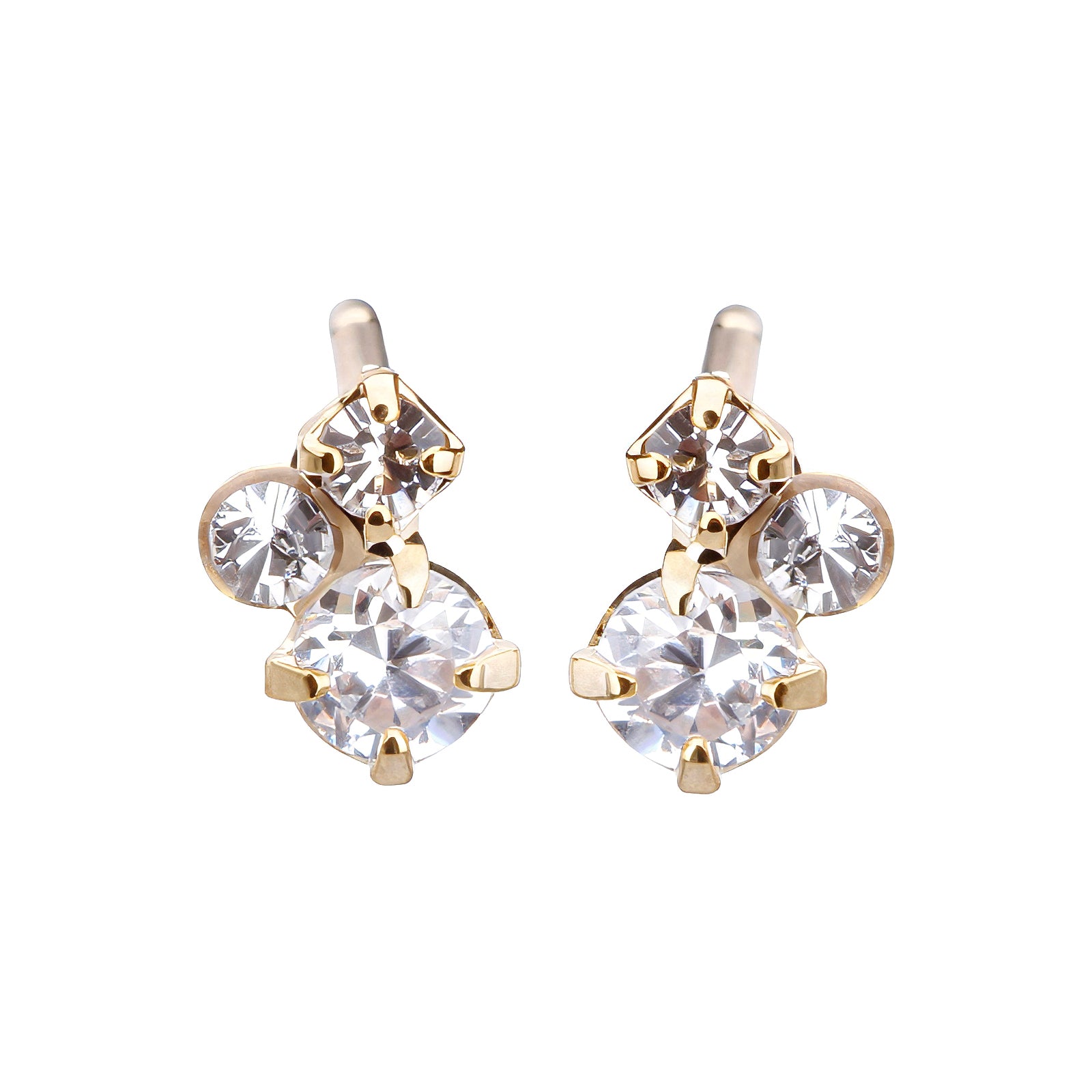 キュービック＆クリスタルピアス