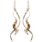 Preciosa Crystals アシンメトリーフックピアス