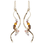Preciosa Crystals アシンメトリーフックピアス