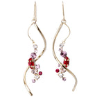 Preciosa Crystals アシンメトリーフックピアス