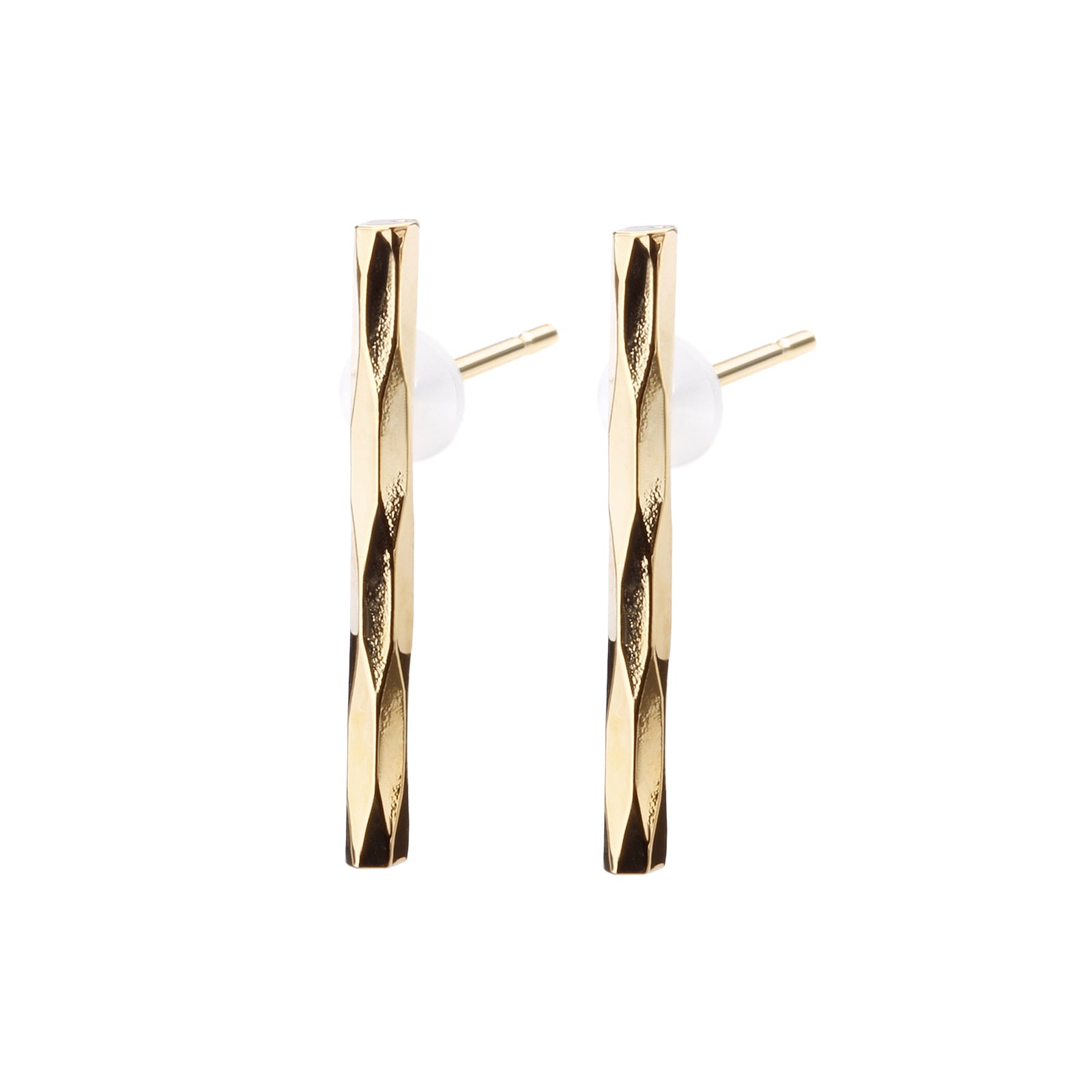 K18post スティックピアス 4デザイン×3カラー