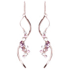 Preciosa Crystals アシンメトリーフックピアス