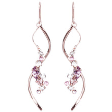 Preciosa Crystals アシンメトリーフックピアス