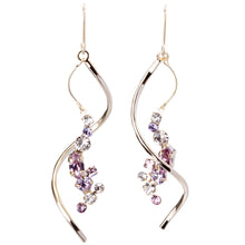 Preciosa Crystals アシンメトリーフックピアス