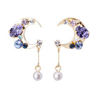 Preciosa Crystal クレセントピアス