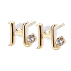 K18post イニシャルピアス