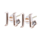 K18post イニシャルピアス