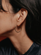 3サイズ×3コーティング プレーンフープピアス