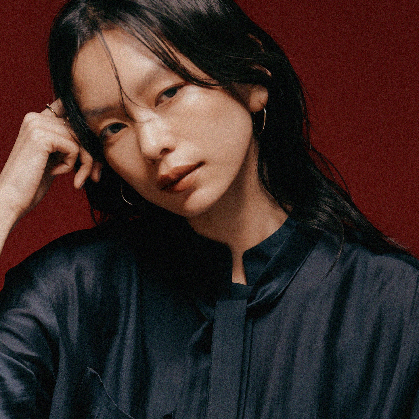 3サイズ×3コーティング プレーンフープピアス